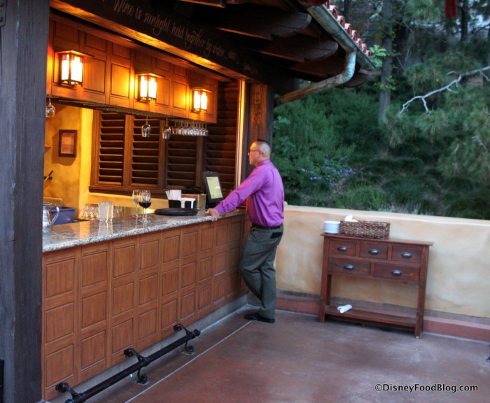 Al Fresco Tasting Terrace Service Bar