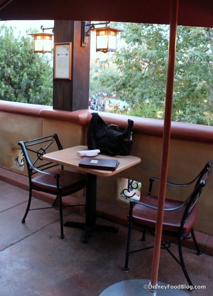 Al Fresco Tasting Terrace Seating
