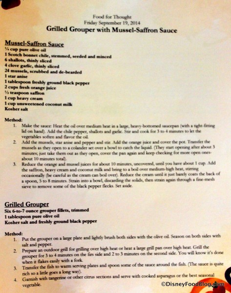 Recipe -- Click to Enlarge