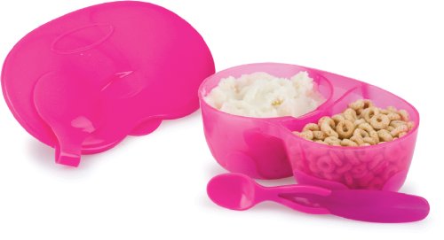 Easy Go Sectioned Bowl Gives you Two Sections to Fill Up for Variety
