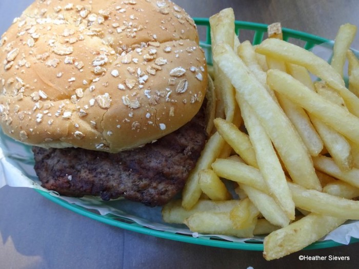 Hungry Bear Plain Hamburger with Fries