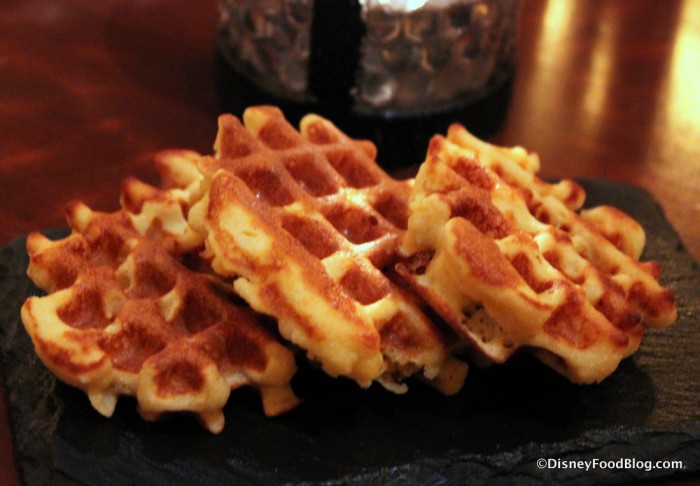 Corn Waffles served with Chicken and Waffles dish