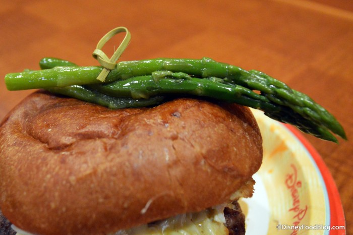 Asparagus on the Oscar Burger 