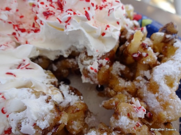 Holiday Funnel Cake Close Up