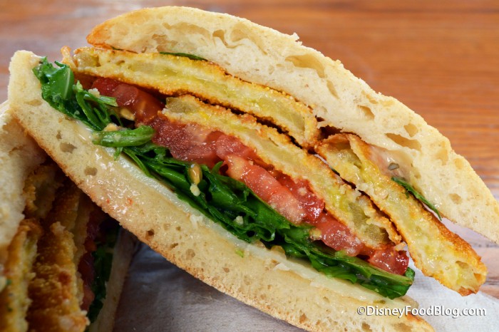 Cut Fried Green Tomato Sandwich 