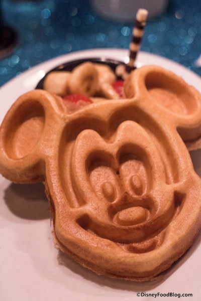 Mickey Mouse Waffle Close Up