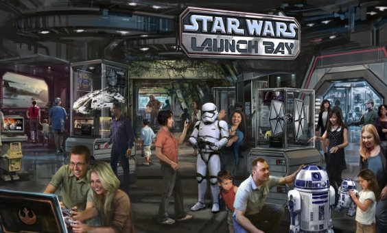 Star Wars Launch Bay Concept Art ©Disney