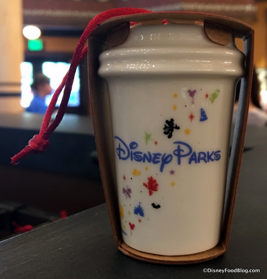 New Starbucks Disneyland 60th Diamond Celebration Christmas Ornament Mug 