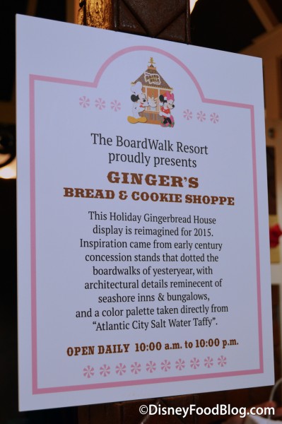 Ginger’s Bread and Cookie Shoppe Sign