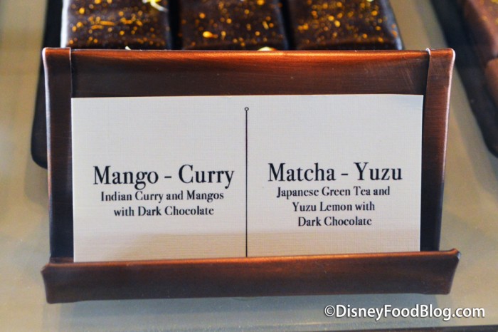 Mango-Curry and Matcha-Yuzu 