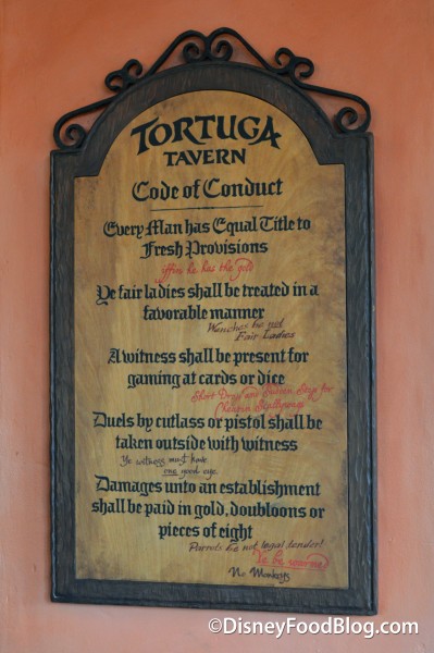 Tortuga Tavern's Code of Conduct