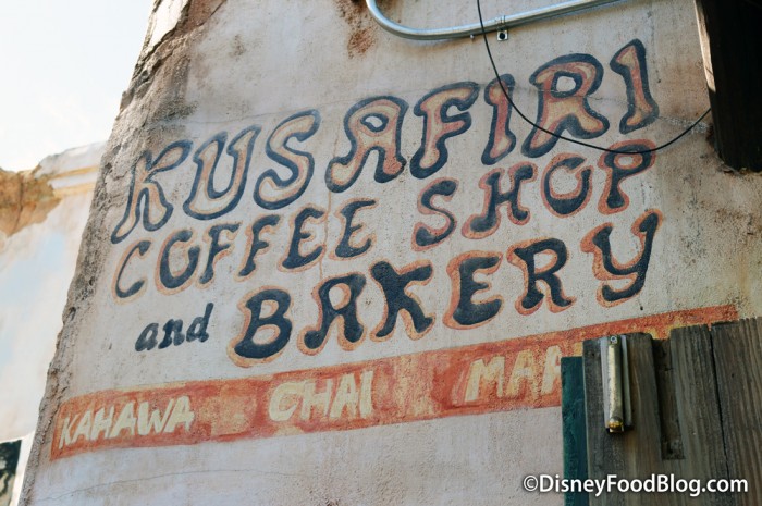 Kusafiri Coffee Shop and Bakery Painted Sign