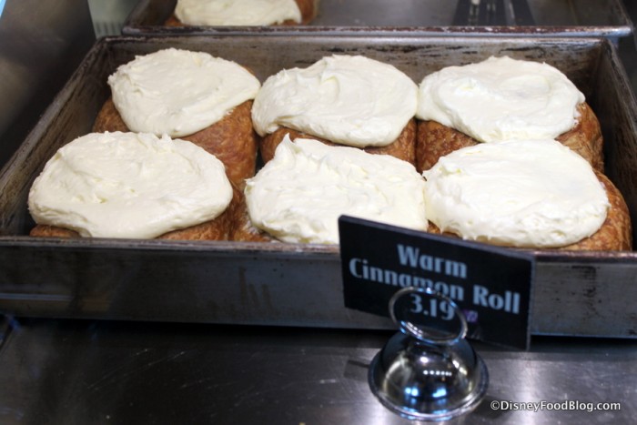 Pan of Cinnamon Rolls at BoardWalk Bakery