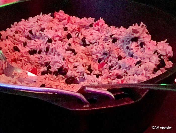 Vegetarian Dirty Rice in Cast Iron Cauldron