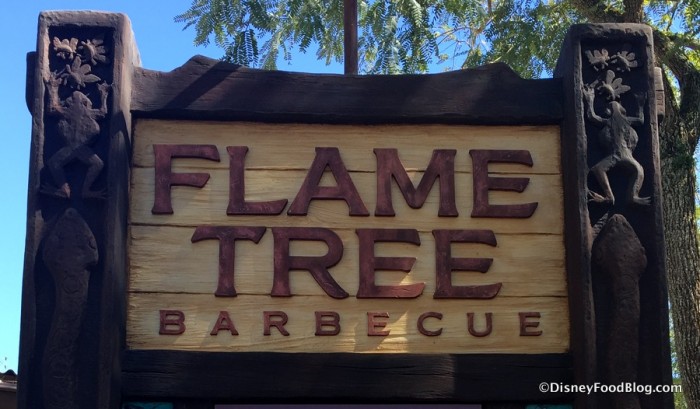 Flame Tree Barbecue sign