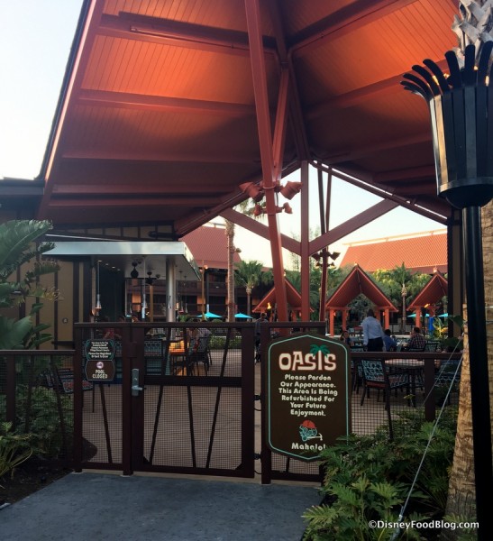 Oasis Pool Bar and Grill area