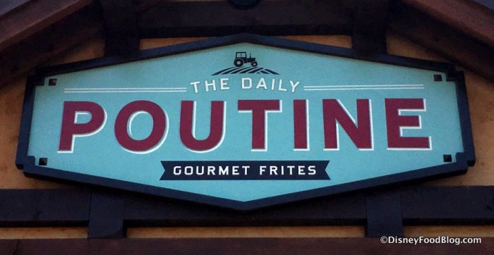 The Daily Poutine sign