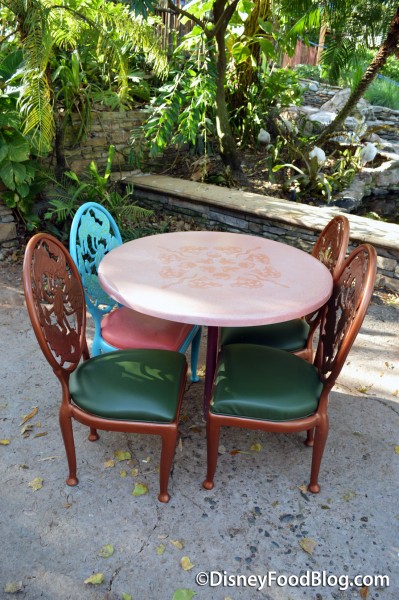 Mismatched Table and Chairs 