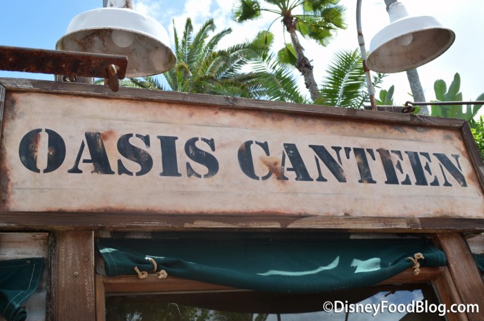 Oasis Canteen Sign