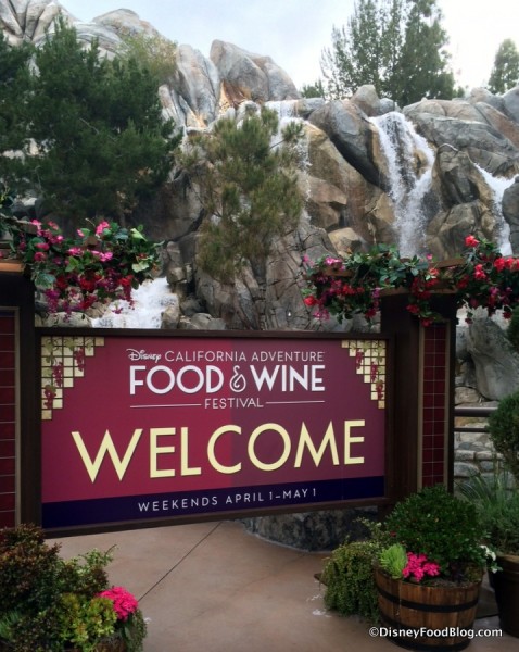 Welcome to the 2016 Disney California Adventure Food and Wine Festival