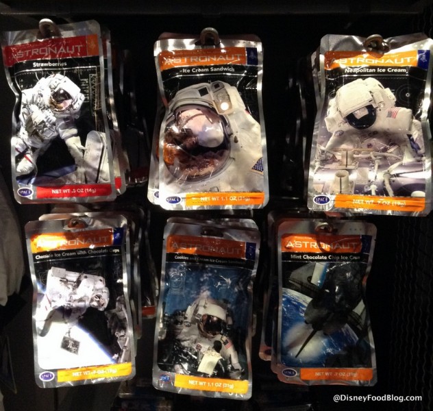 Astronaut Snacks display