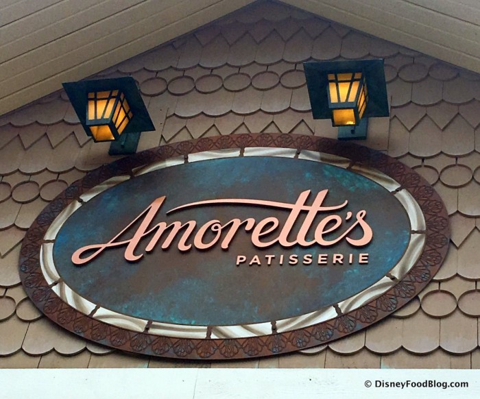 Amorette's Patisserie Sign
