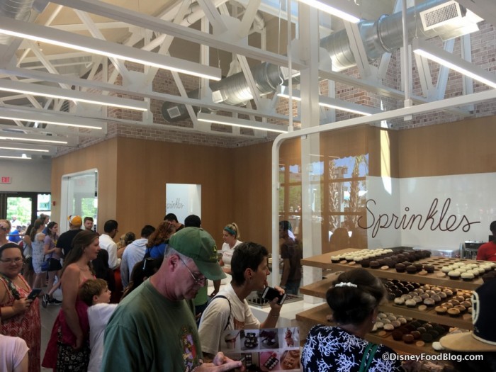 Lines inside Sprinkles on Opening Day
