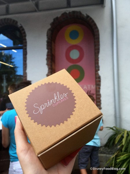 Cupcake in Sprinkles Box from the ATM
