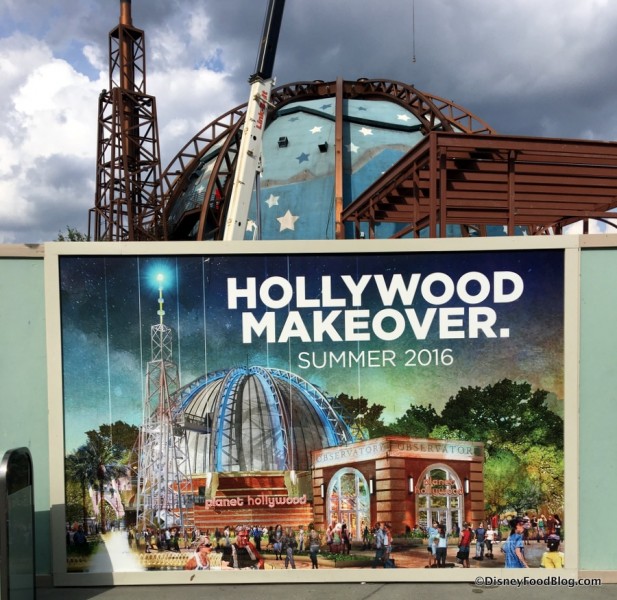 Planet Hollywood Observatory refurbishment underway