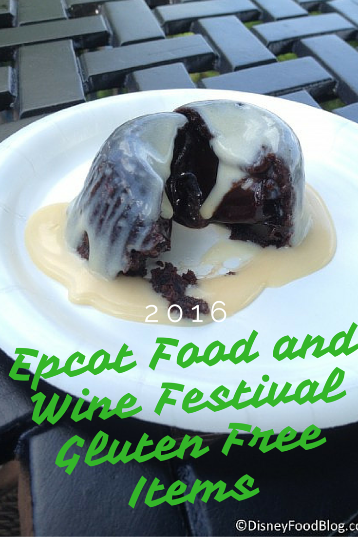2016 Epcot Food and Wine Festival Gluten Free Items