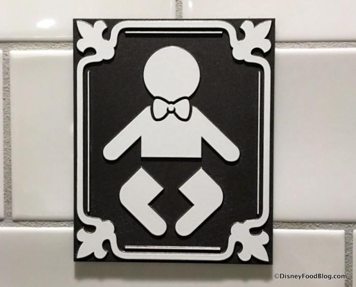 Changing Table sign
