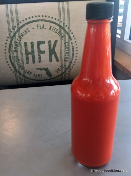 Bottle of Homemade Hot Sauce
