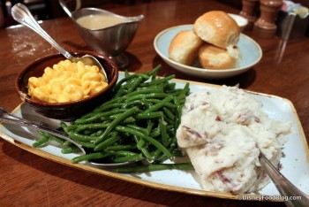 Side Dishes -- Macaroni and Cheese, Green Beans, Mashed Potatoes, and Gravy