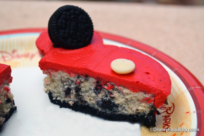 Mickey Oreo Cheesecake cross-section