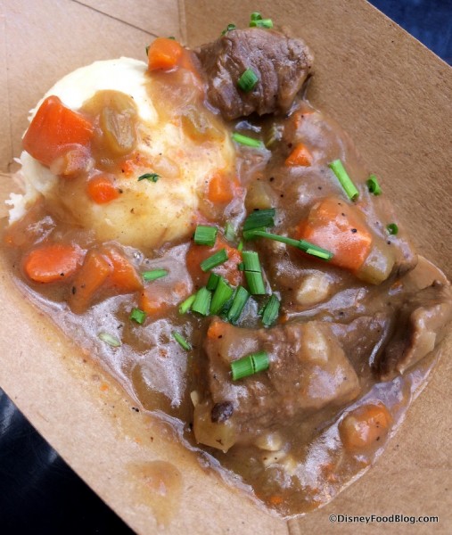 Beer-braised Beef served with Smoked Gouda Mashed Potatoes