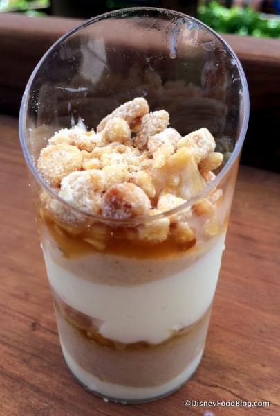 Peanut Butter and White Chocolate Mousse with a Caramel Drizzle