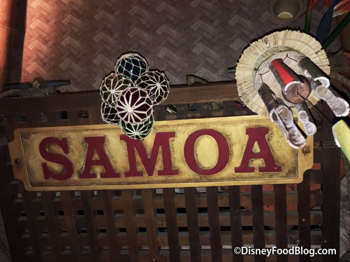 Original Samoa Sign