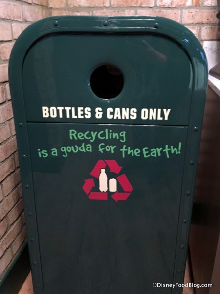 Trash Can at PizzeRizzo's