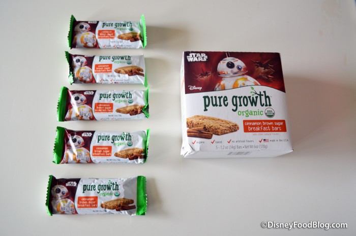 Pure Growth Organic Snacks cinnamon brown sugar breakfast bars