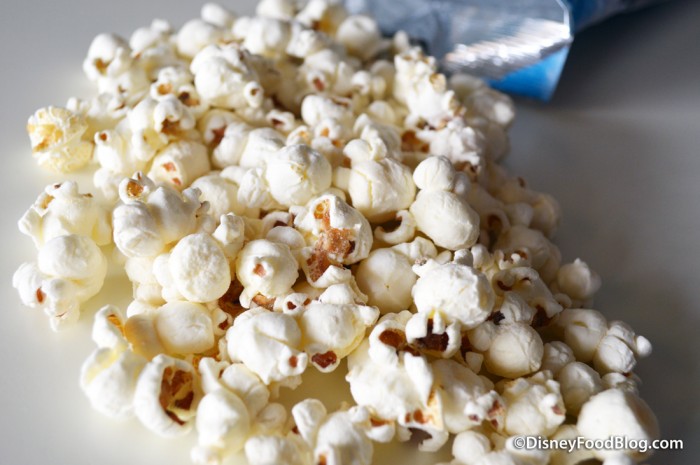 Close-up of white cheddar popcorn