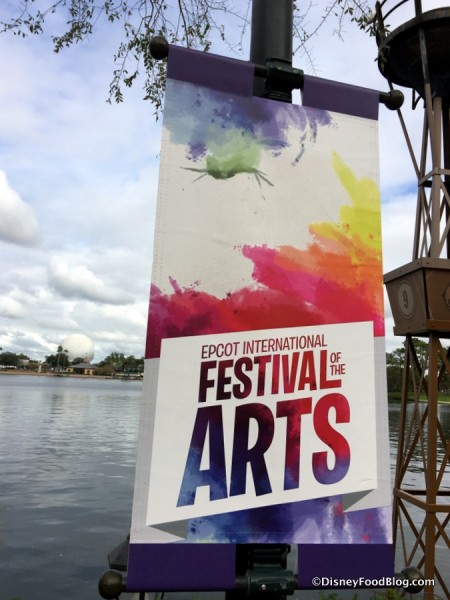2017 Epcot International Festival of the Arts sign