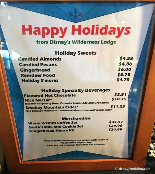 Holiday Treats at Wilderness Lodge