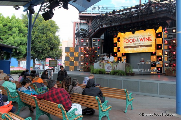 Outdoor Stage at the DCA Food and Wine Festival