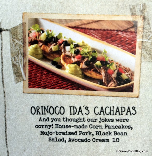 Cachapas on the Appetizer Menu
