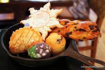 Pastry assortment at the Bon Voyage Breakfast