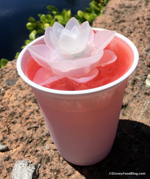 Lotus Glow Cube on Pink Lotus Beverage