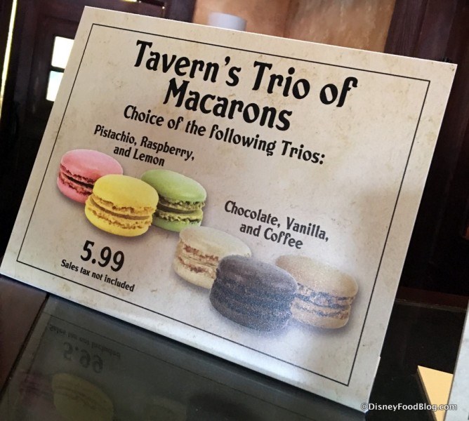 Tavern's Trio of Macarons