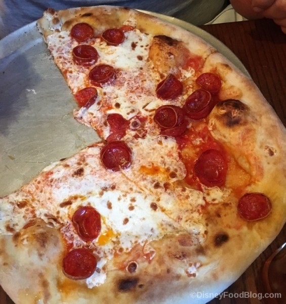 Large Pepperoni Pizza at Via Napoli