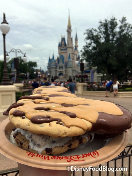 Finished Mickey Cookie Ice Cream Sandwich