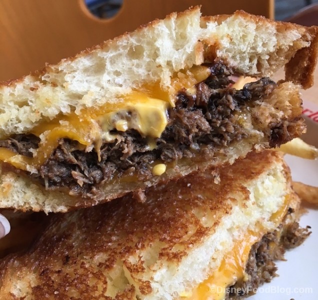 Braised Beef Grilled Cheese